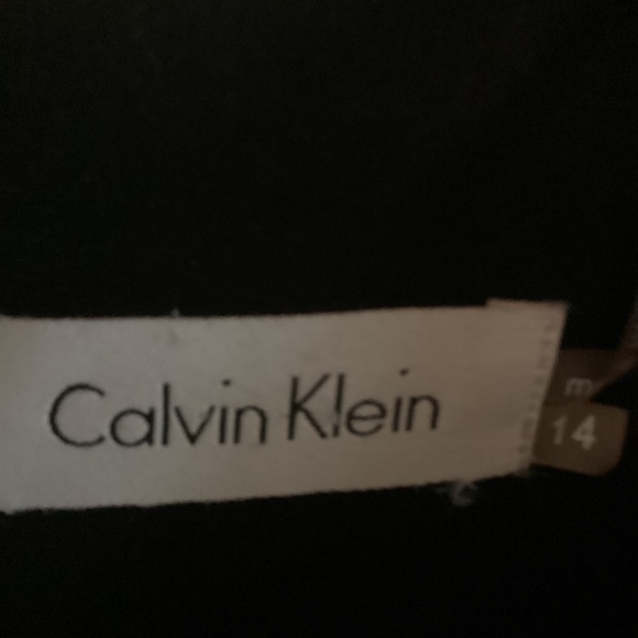 Calvin Klein Black Dress with White Piping - Picture 2 of 3